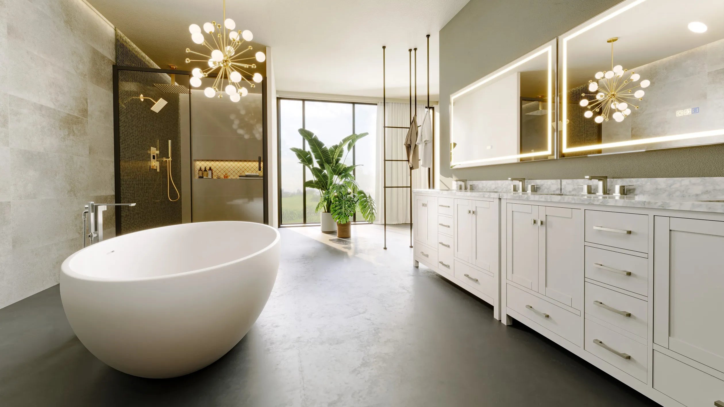 Top Trends in Luxury Bathroom Finishes: Why Brushed Gold and Matte White Stand Out