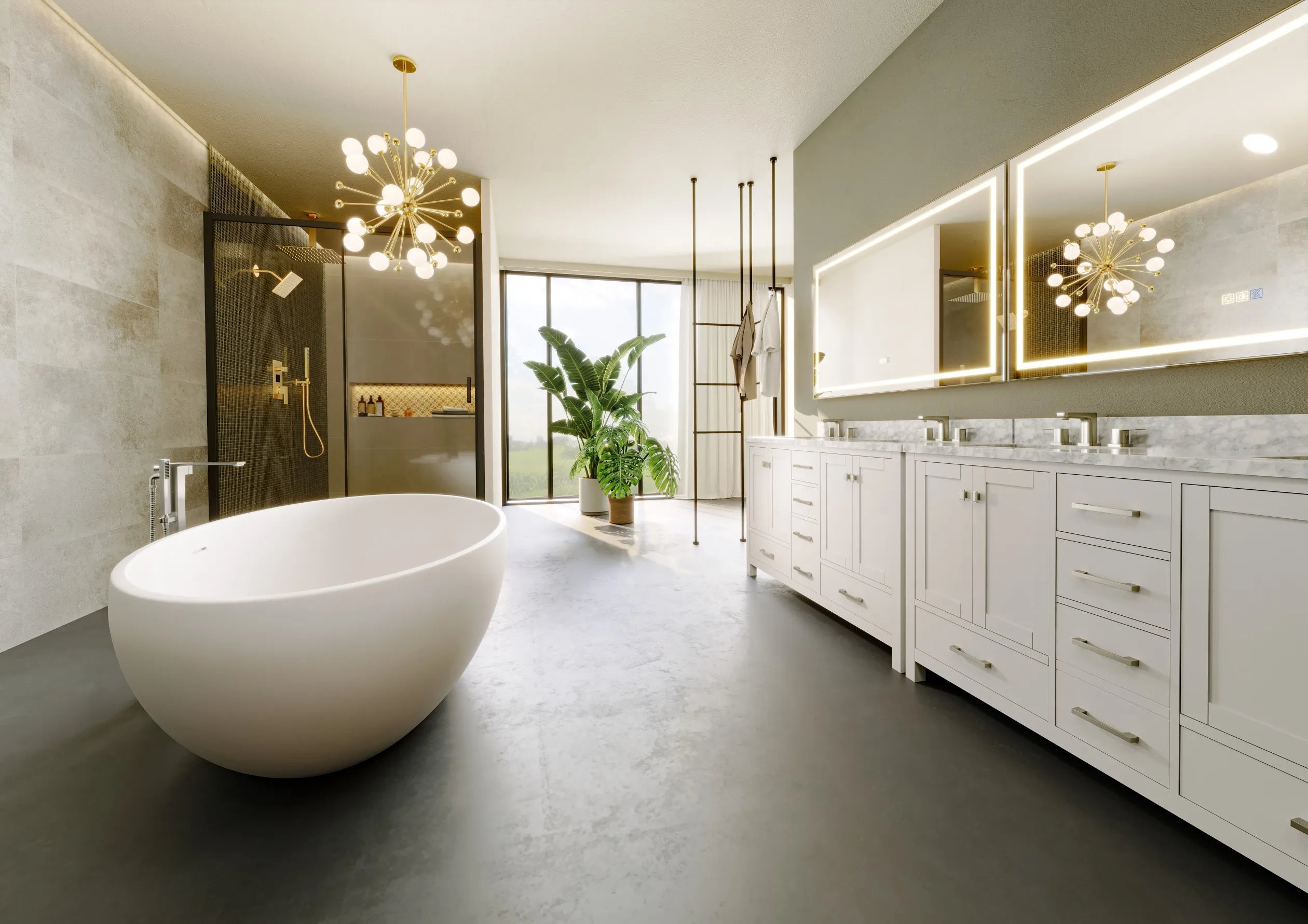 Top Trends in Luxury Bathroom Finishes: Why Brushed Gold and Matte White Stand Out
