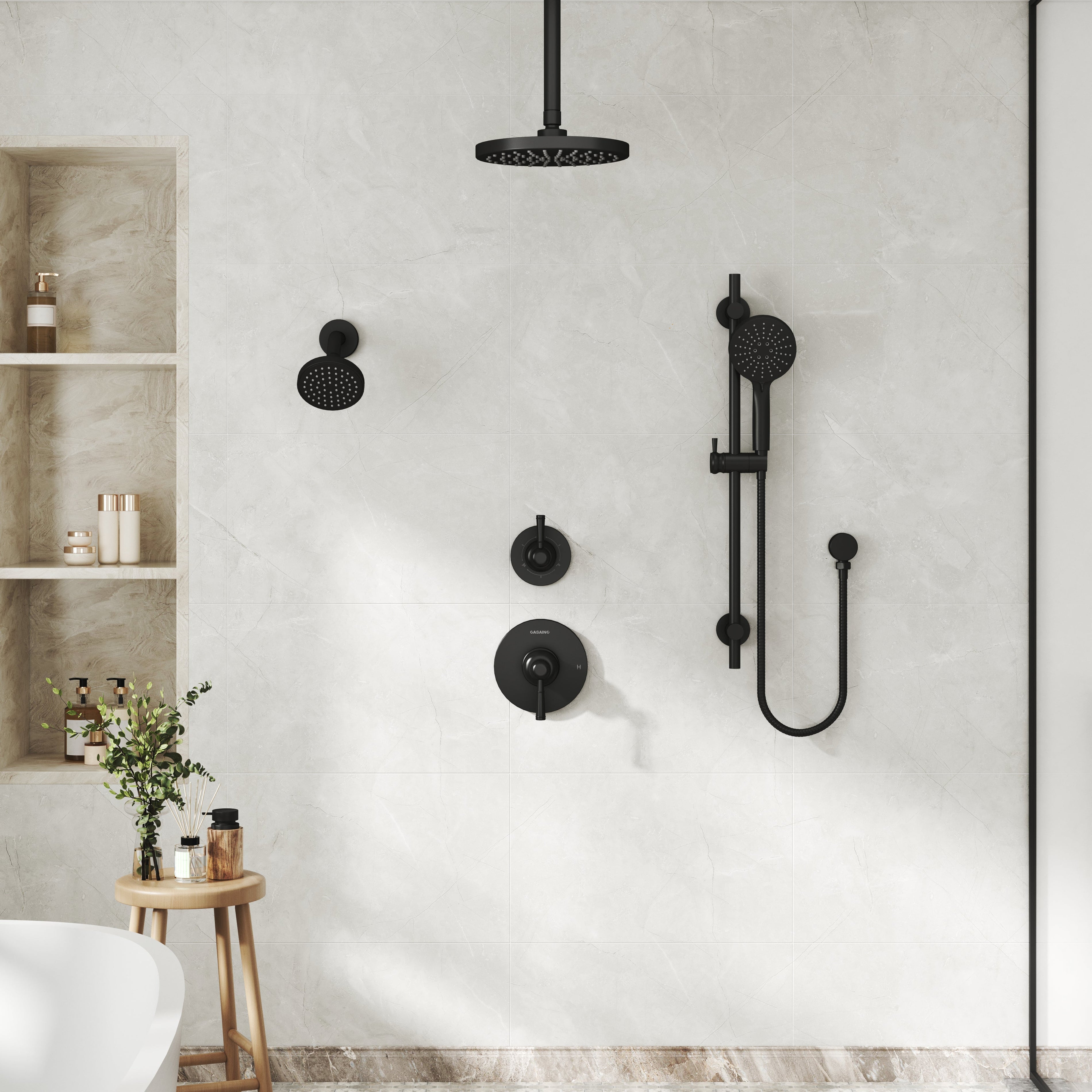 3-Funtion Shower System with Slide Bar