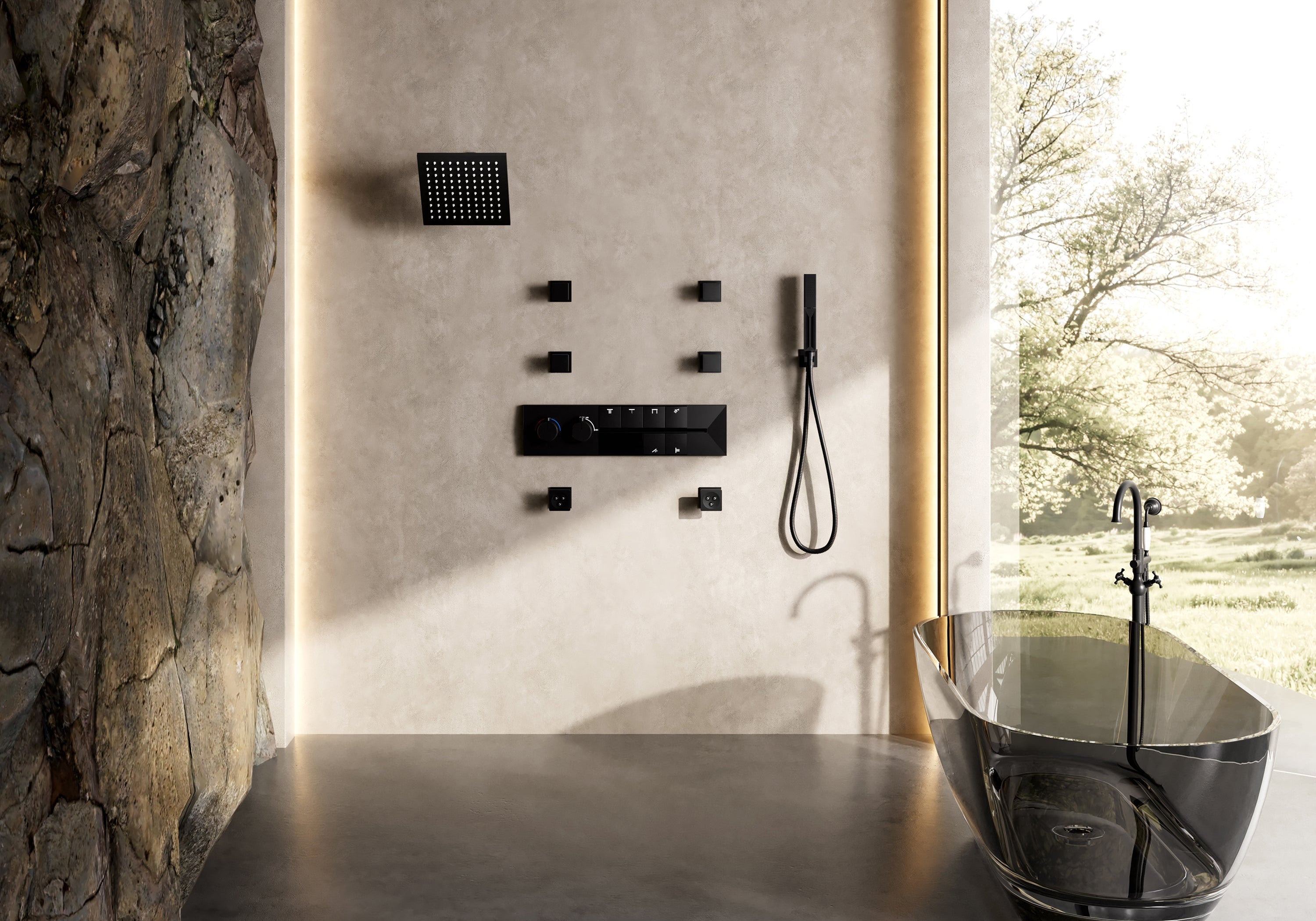Casainc Luxury Shower System with LED Lights