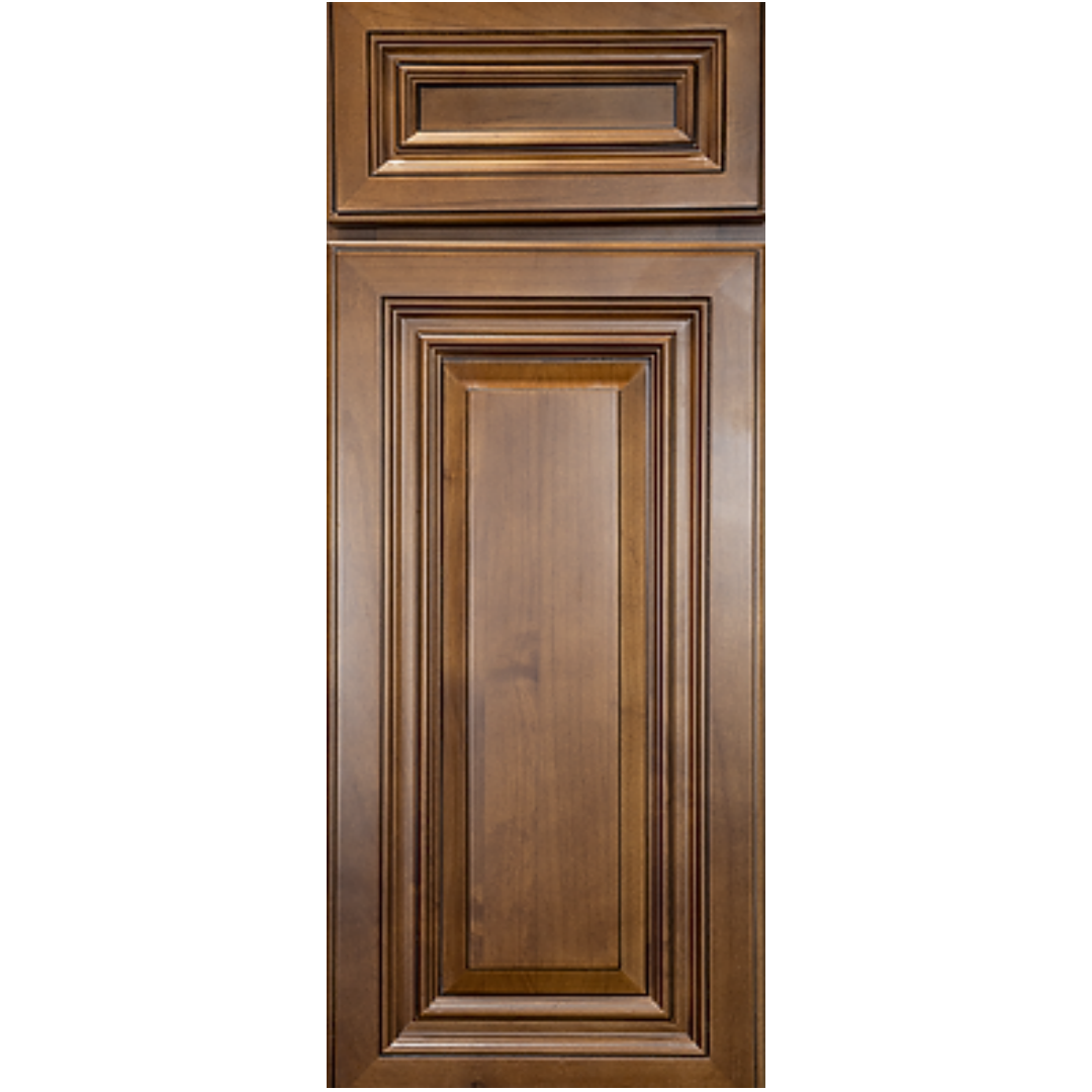 Dark Caramel Cabinets