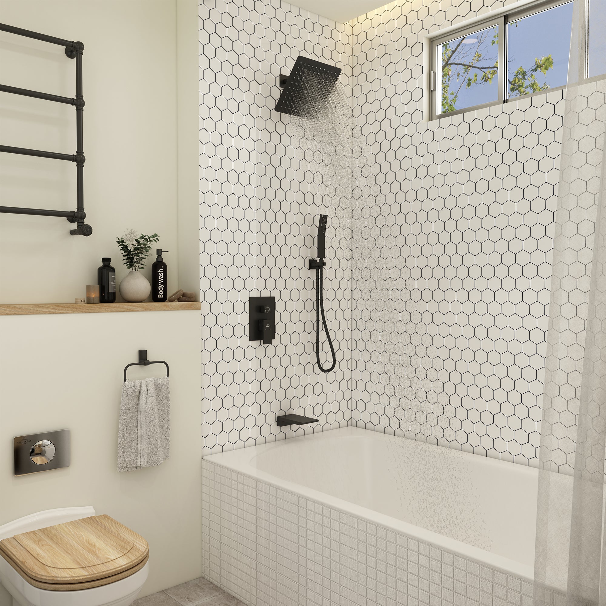 Shower Systems with Tub Spout