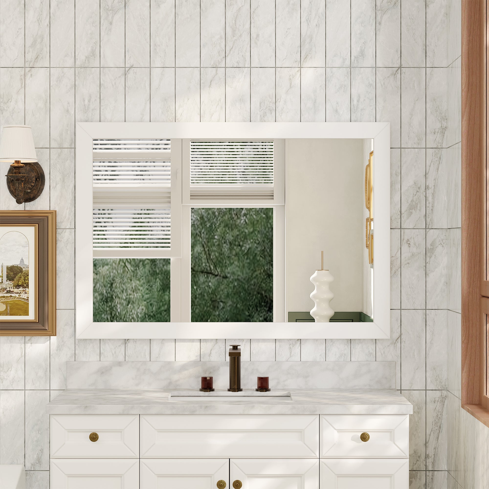 Bathroom Door and Mirror Clearance
