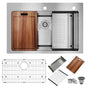 CASAINC 33 inch Stainless Steel Topmount Workstation Kitchen Sink