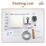 Wall Mount 12 Inch Rainfall Shower Head 3 Function Thermostatic Shower System  with 6 Body Jets