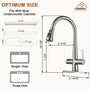 CASAINC Single-Handle Pull-Out Sprayer Kitchen Faucet with Digital Display