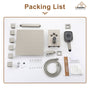 Celling Mount 12 Inch Rainfall Shower Head 3 Function Thermostatic Shower System  with 6 Body Jets