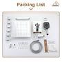 Celling Mount 12 Inch Rainfall Shower Head 3 Function Thermostatic Shower System  with 6 Body Jets