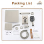 Celling Mount 12 Inch Rainfall Shower Head 3 Function Thermostatic Shower System  Wth Wall Mount 6 Inch Regular Shower Head