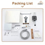 Celling Mount 12 Inch Rainfall Shower Head 3 Function Thermostatic Shower System  Wth Wall Mount 6 Inch Regular Shower Head