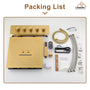 Luxury 4 Functions (Rainfall, Waterfall, Misty, Handheld) Shower System , 16 Inch Thermostatic Rain Shower Set with Multi-Function Remote Control 64 Color Lights