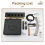 Luxury 4 Functions (Rainfall, Waterfall, Misty, Handheld) Shower System , 16 Inch Thermostatic Rain Shower Set with Multi-Function Remote Control 64 Color Lights