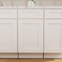 18"W x 24"D x 34.5"H Plywood Waste Basket Kitchen Base with 2 Drawers Ready to Assemble