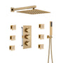 12" Thermostatic Rainfall Shower System with Handheld & Body Jets