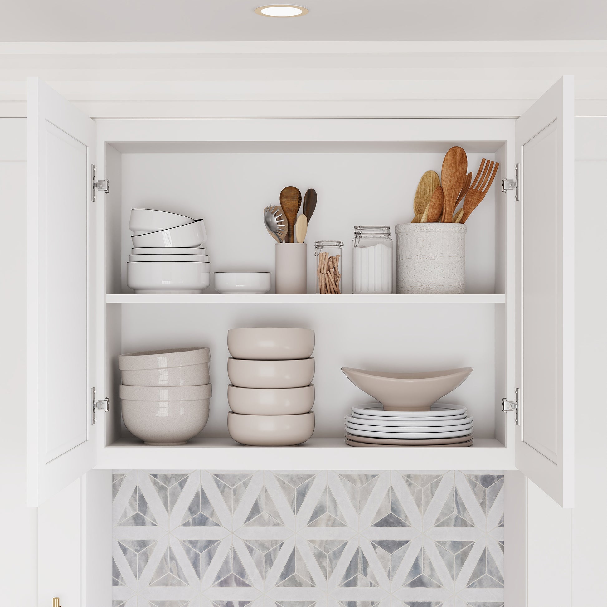 RTA Kitchen Cabinets White Shaker Style Complete DIY Set