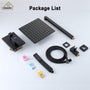 CASAINC Wall-Mounted/Ceiling-Mounted 2-Function Shower System with Handheld Shower in Matte Black