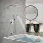 CASAINC Shower System with Rain Shower and Handheld and Tub Faucet Shower Set 