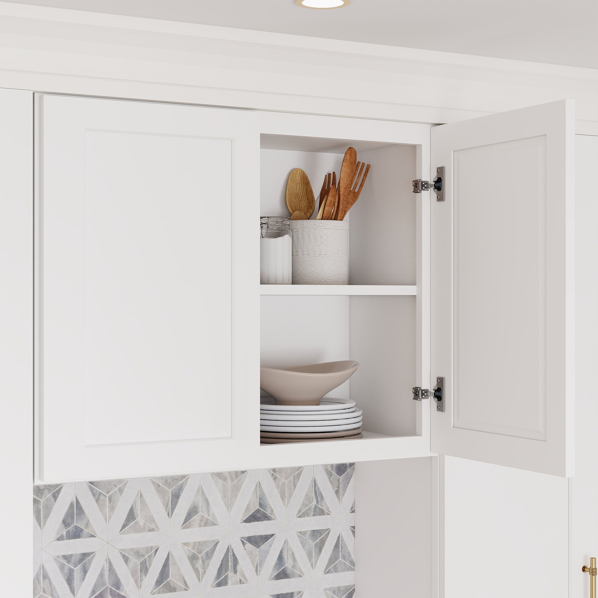 RTA Kitchen Cabinets White Shaker Style Complete DIY Set