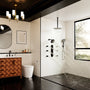 12-inch 4-Function Thermostatic Shower System with Digital Display & Body Jet