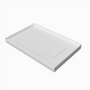 48"x32" Ultra Arma Stone Solid Surface Shower Base with Right Drain