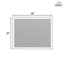 Tempered Glass LED Mirror with Aluminum Frame for Bathroom Vanity