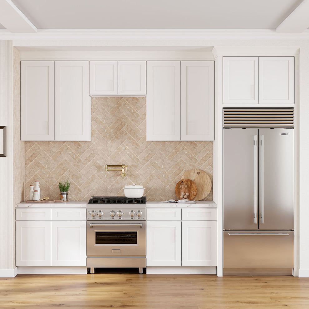 Illustration of Shaker White Kitchen Cabinets Auctions