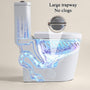 Compact One-Piece Toilet with Dual Flush & Quiet Soft Close Seat