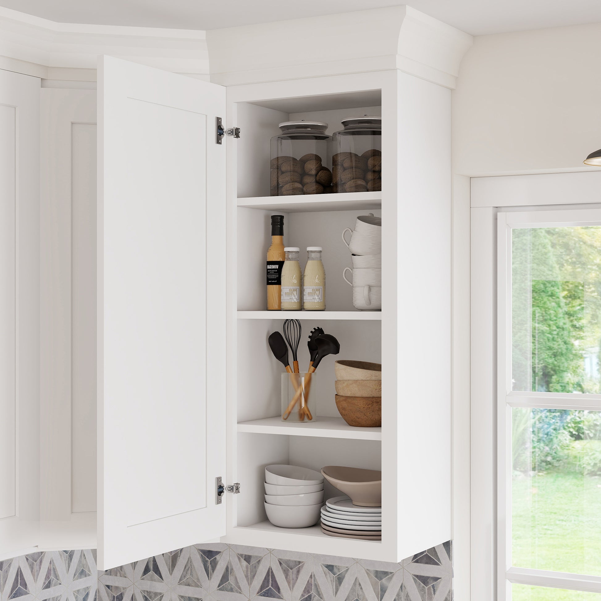 RTA Kitchen Cabinets White Shaker Style Complete DIY Set