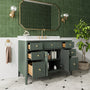 30"/36"/48" Freestanding Single Sink Bathroom Vanity with Solid Wood Construction & Marble Top