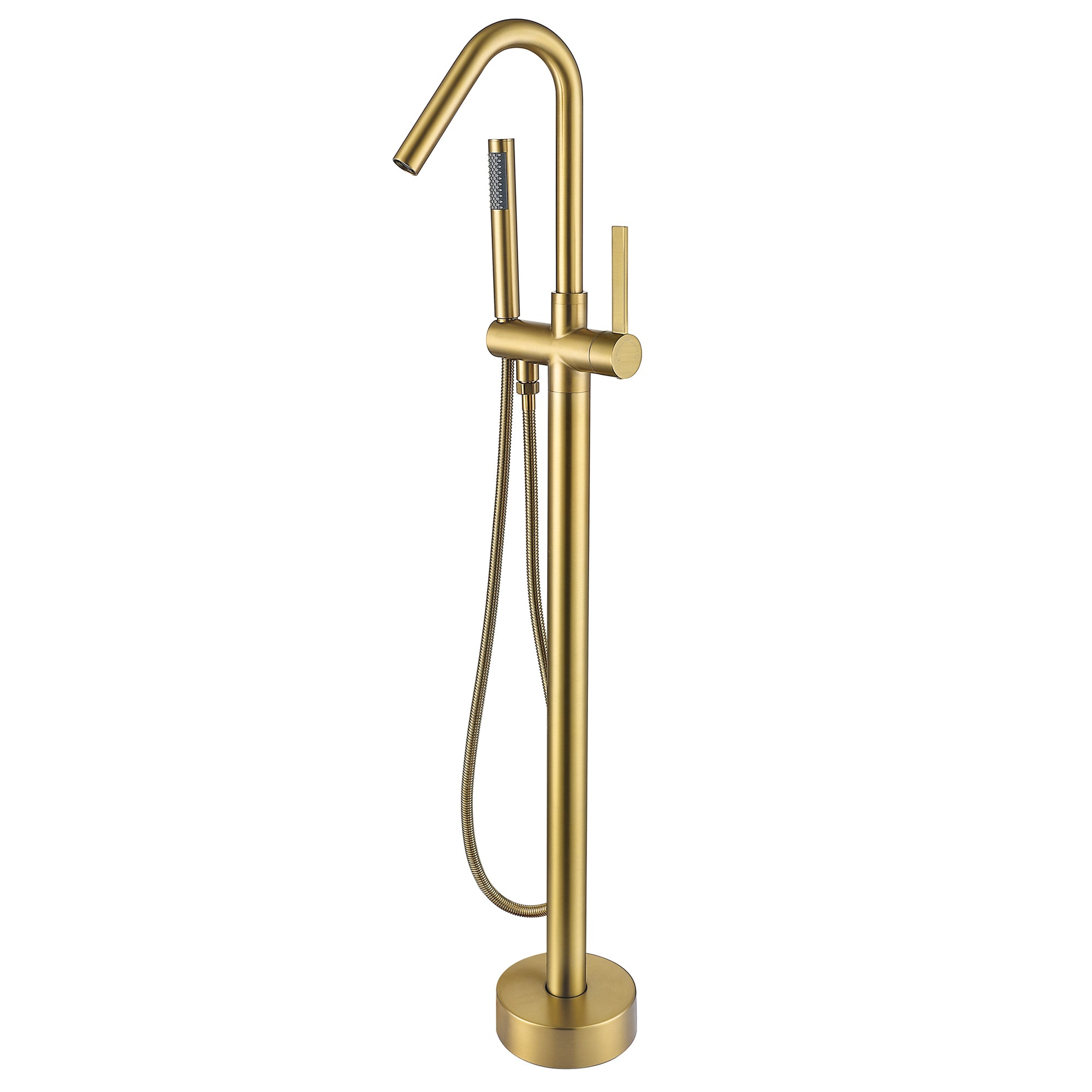 Freestanding Single-Handle Bathtub Faucet with Hand Shower