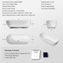59"/63"/69" Modern Stone Resin Freestanding Soaking Tub with Spa-Level Comfort