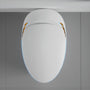 Smart Egg-Shaped Toilet with Built-in Bidet and Soft Ambient Light