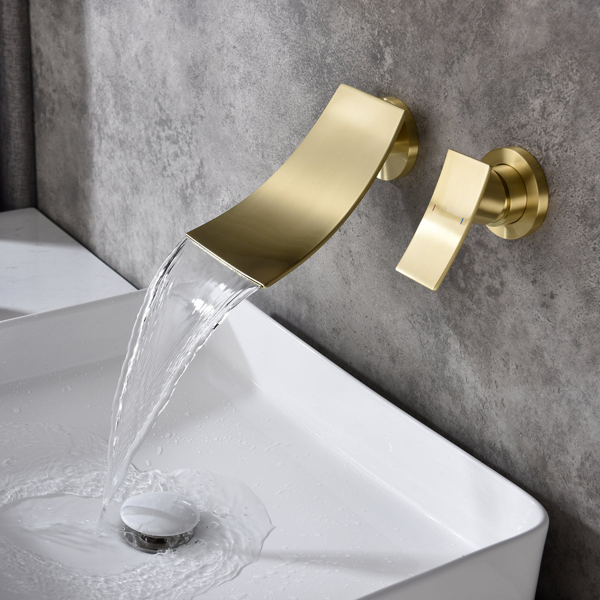Wall Mount Widespread Bathroom Faucet-CASAINC