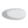 67" Solid Surface Freestanding Soaking Bathtub with Ribbed Textured Design