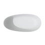 63" Solid Surface Freestanding Soaking Bathtub with High Backrest