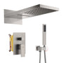 22" Wall Mounted Stainless Steel Shower Systems With Handheld Shower