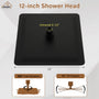 10"/12" Rain Shower Head Stainless Steel Square Showerhead