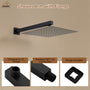 15.75" Wall-Mounted Square Shower Arm with Flange