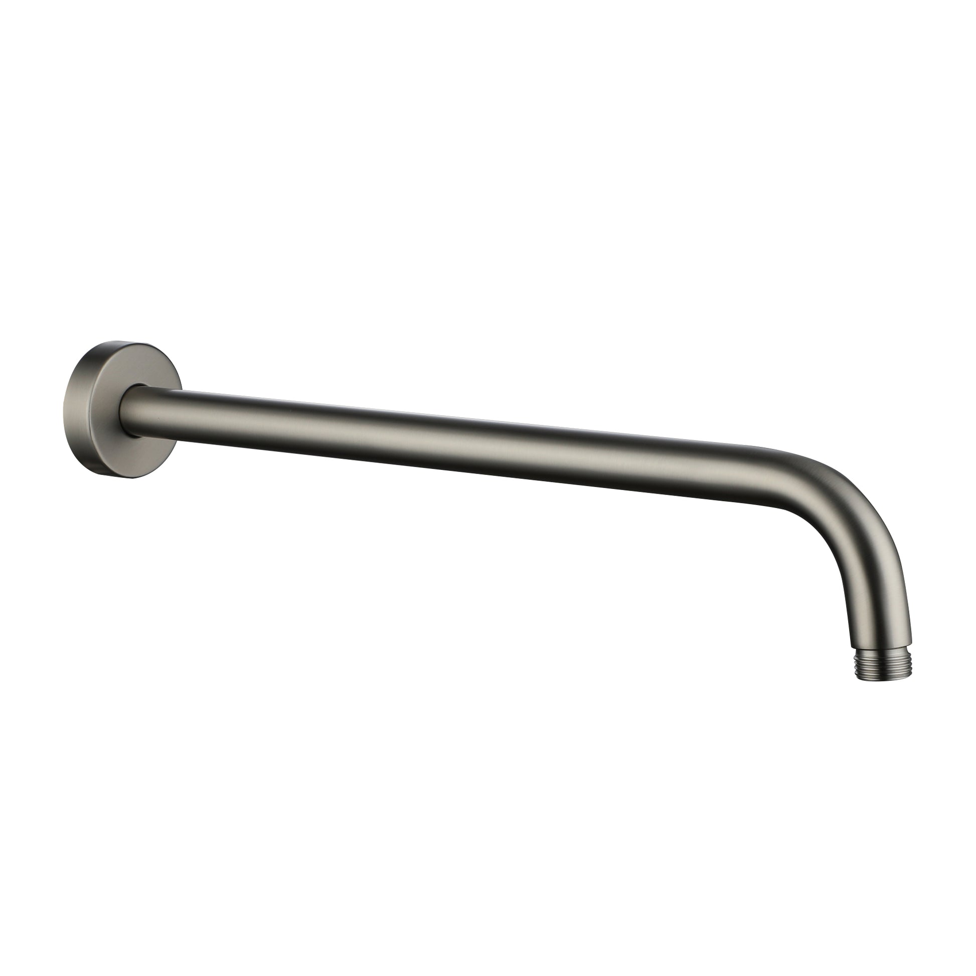 15.75" Round Wall-Mounted Shower Head Extension Arm with Flange