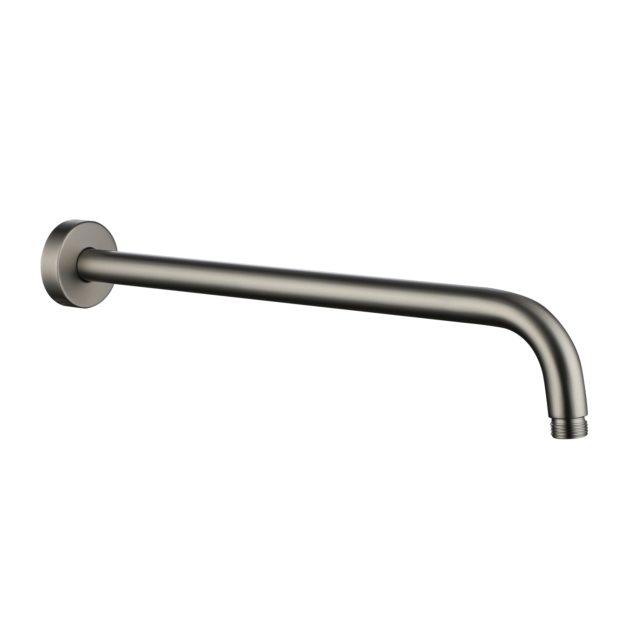 15.75" Round Wall-Mounted Shower Head Extension Arm with Flange