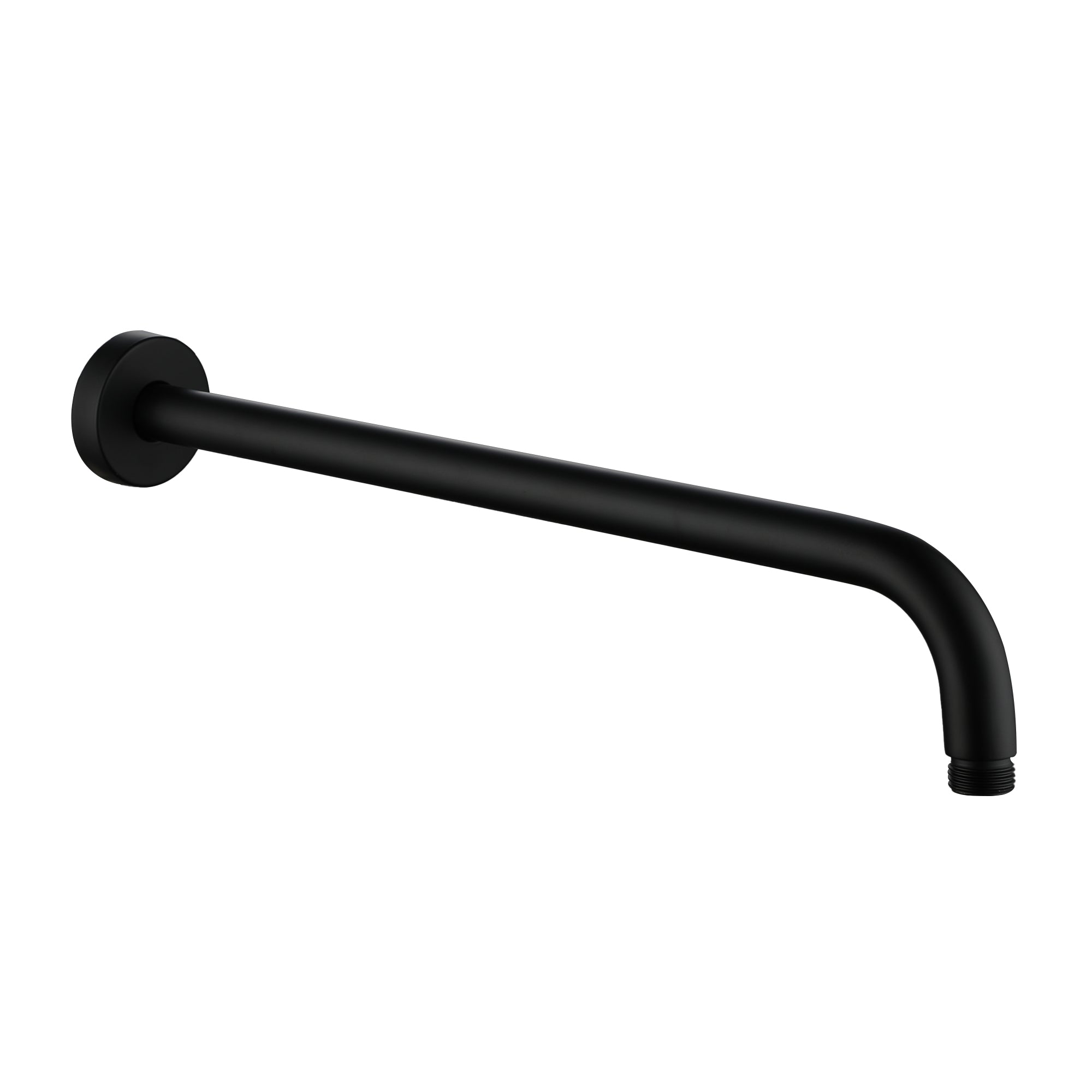 15.75" Round Wall-Mounted Shower Head Extension Arm with Flange