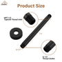 7.87"/11.81" Ceiling-Mounted Round Shower Arm with Flange Cover