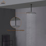 7.87"/11.81" Ceiling-Mounted Round Shower Arm with Flange Cover