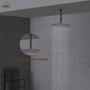 7.87"/11.81" Square Ceiling-Mounted Shower Arm with Flange Cover