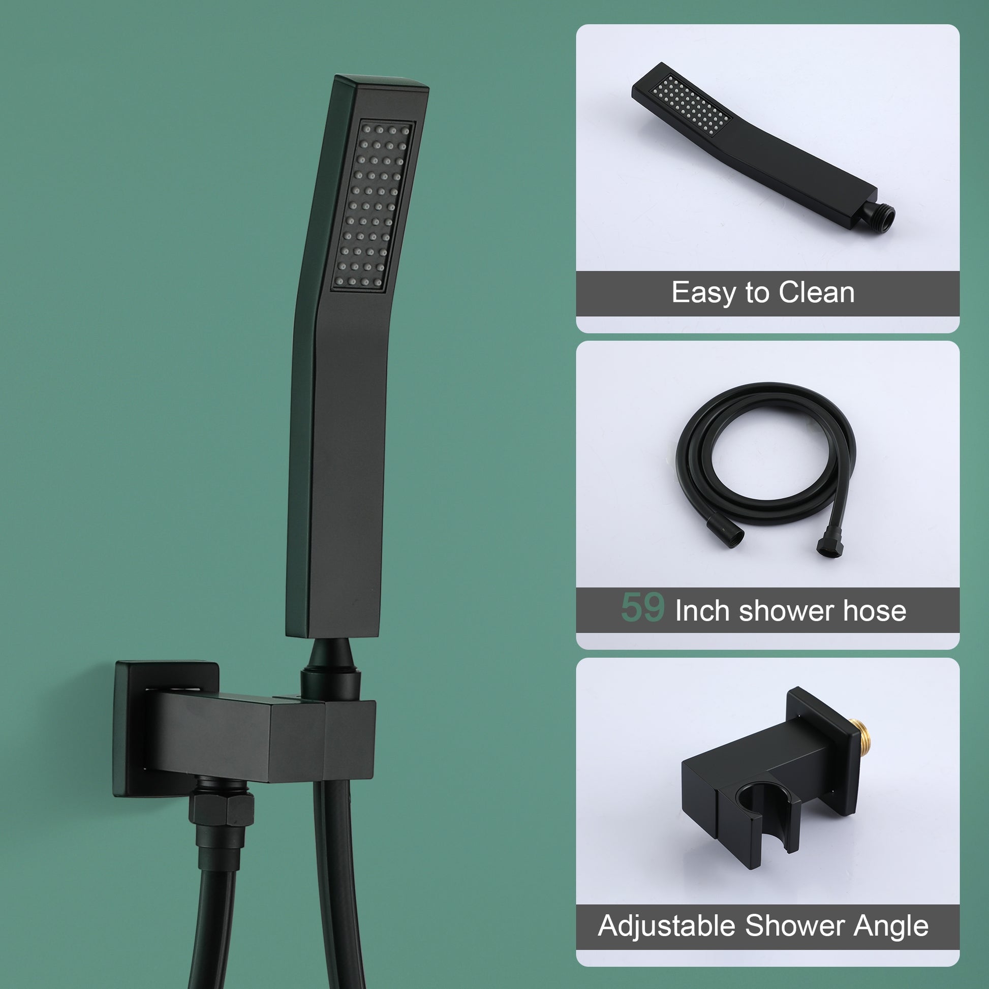 10-inch/12inch 3-Function Shower System With Bathtub Spout
