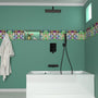 12" Wall-Mount Shower System with Tub Spout in Matte Black