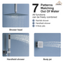 12" Ceiling Mount Rain Shower System with Handheld and Body Jets