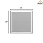 Tempered RGB LED Bathroom Mirror with Smart Controls & Anti-Fog