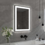 Tempered Glass LED Mirror with Aluminum Frame for Bathroom Vanity