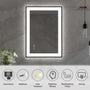 Tempered Glass LED Mirror with Aluminum Frame for Bathroom Vanity